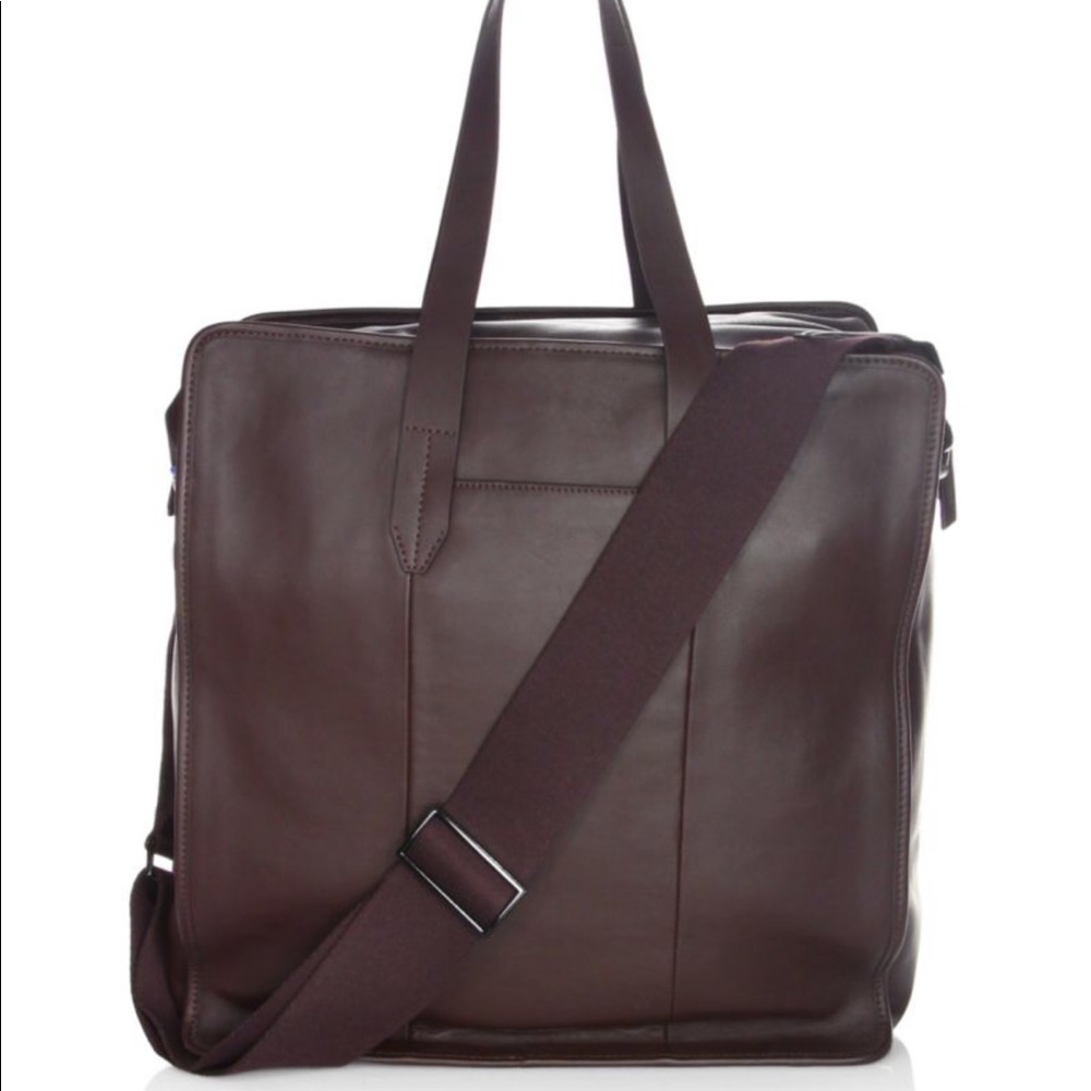 Uri Minkoff Brown leather weekender new with tags